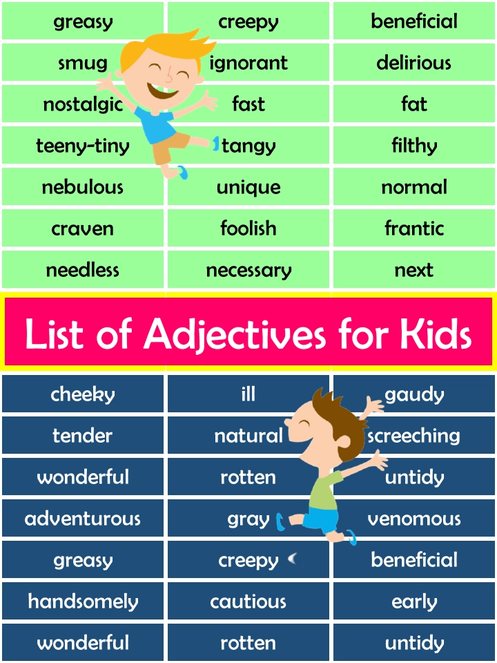 You are currently viewing List of Adjectives for Kids Pdf– 1000+ Adjectives for Kids