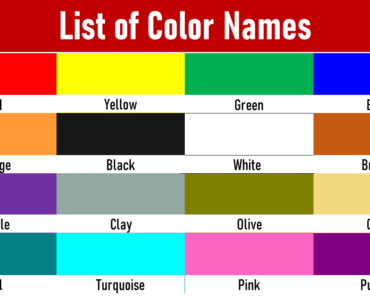 List of Color/Colours Names in English with Pictures List of Color/Colours Names in English with Pictures