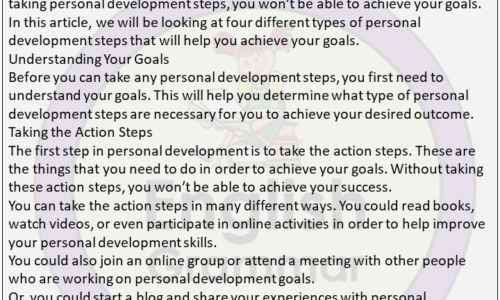 500 Words Goals On Personal Development Essay Example (Free)